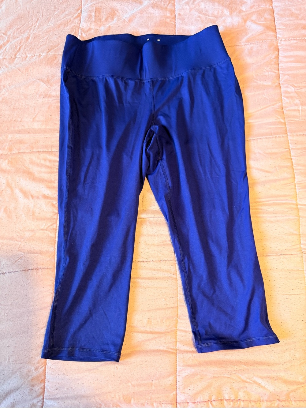 NEVER WORN Lane Bryant Livi Active Royal Blue Active Capri Leggings
